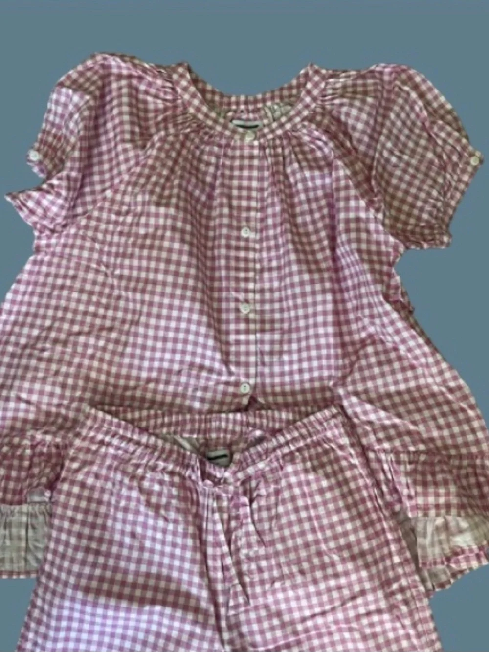 Piyama | Sophie Sleep Set in Gingham Pink